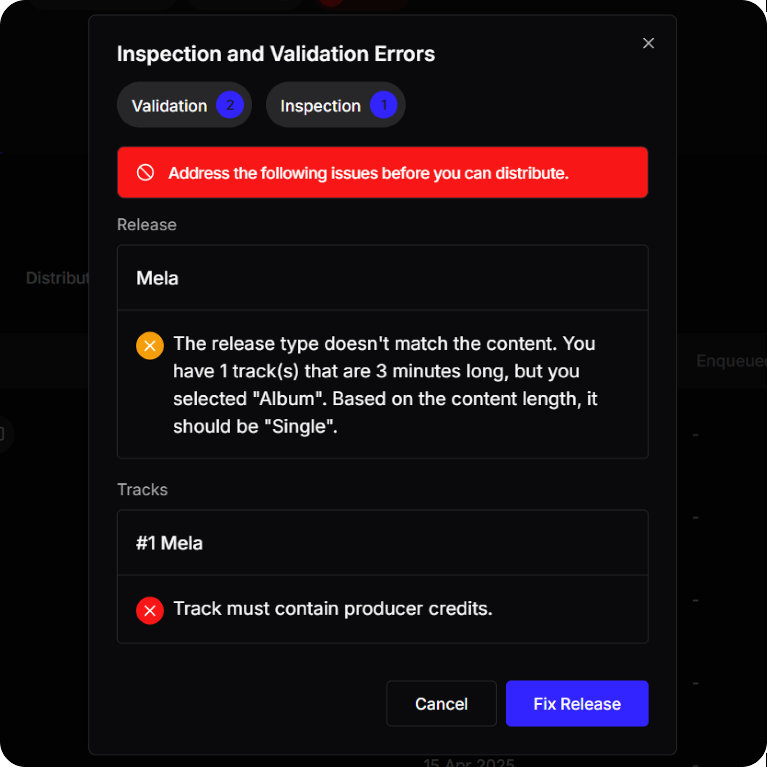 Metadata compliance checker ensuring DSP compatibility