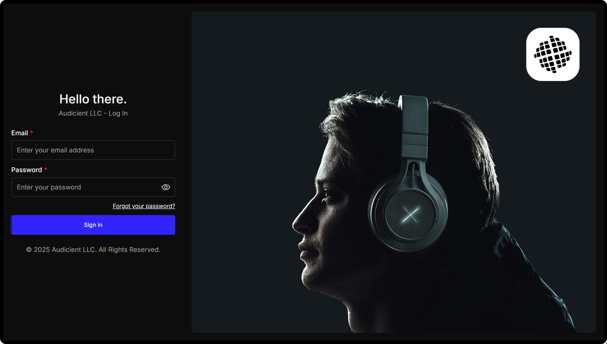 Audicient white label music distribution platform dashboard